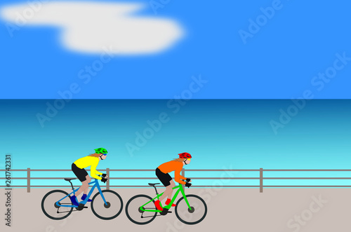 サイクリング イラスト イラスト画像