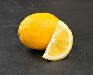 Wall Mural - Lemon with slice