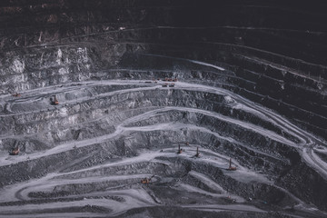 Wall Mural - Aerial view industrial of opencast mining