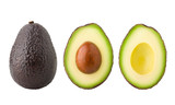 Fototapeta  - avocado, clipping path, isolated on white background full depth of field