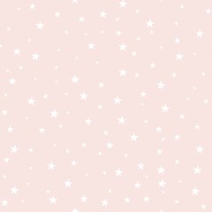 Hand drawn cute vector seamless star pattern, vintage, retro, wedding, greeting card, web template, wallpaper, pattern for kids, baby apparel, fabric, textile, wallpaper, bedding, swaddles, pyjama 