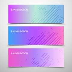 Poster - Abstract vector banners with geometric background ,annual report, design templates, future Poster template design