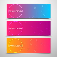 Poster - Abstract vector banners with geometric background ,annual report, design templates, future Poster template design