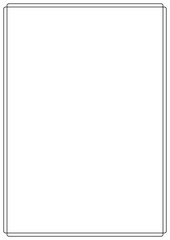 Wall Mural - vector page border a4 design for project.