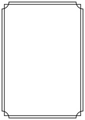 Wall Mural - vector page border a4 design for project.