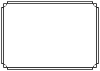 Wall Mural - vector page border a4 design for project.