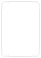 Wall Mural - vector page border a4 design for project.