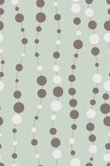 Aufkleber - wavy linear stripes with dots