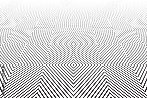 Abstract geometric pattern. Diminishing perspective.