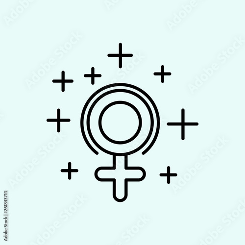 Women S Day Female Sign Venus Icon Element Of Feminism For Mobile Concept And Web Apps Icon Outline Thin Line Icon For Website Design And Development App Development Stock Vector Adobe Stock