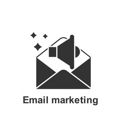 Poster - Online marketing, email marketing icon. Element of online marketing icon. Premium quality graphic design icon. Signs and symbols collection icon for websites, web design