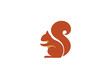 Creative Squirrel Animal Logo