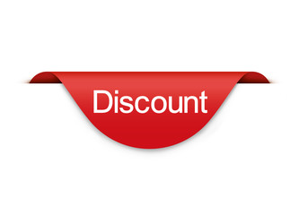 Wall Mural - red label-tag discount . banner vector