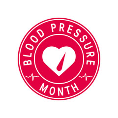 Wall Mural - Blood pressure month concept in flat style