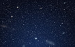 © Ulvur - Night sky vector background with stars,  nebula and galaxies