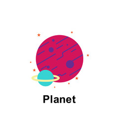 Poster - Space, planet color icon. Element of color space icon. Premium quality graphic design icon. Signs and symbols collection icon for websites, web design