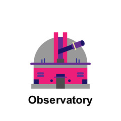 Poster - Space, observatory color icon. Element of color space icon. Premium quality graphic design icon. Signs and symbols collection icon for websites, web design