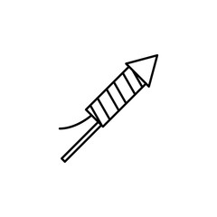 Poster - fireworks icon. Element of carnival and amusement icon. Thin line icon for website design and development, app development. Premium icon