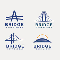 Canvas Print - Bridge logo template