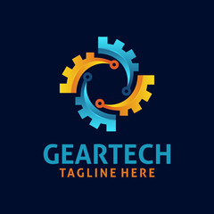 Gear tech logo design