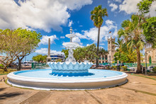 Fountain In City Centre Of Bridgetown, Barbados.
