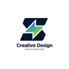 Aufkleber - S logo designs vector, energy logo design concept