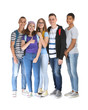 © Pixel-Shot - Group of teenagers on white background