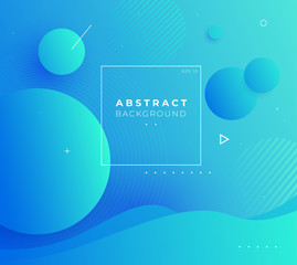 Fototapete - Colorful geometric background. Circul shapes composition. Space. Eps10 vector.