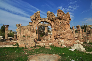 Wall Mural - Hippodrome, Tyre, Lebanon, Roman Ruins