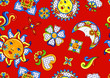 © incomible - Mexican pattern with cute naive art items.