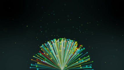 Wall Mural - Colorful Particles Background Spreading