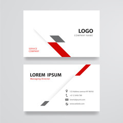 Aufkleber - White business card simple design template vector