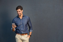Young Business Man Using Mobile Phone