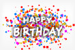 © visart - Happy Birthday - greeting card, flyer, invitation - vector illustration