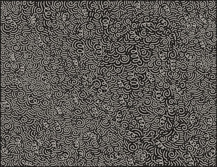 Wall Mural - scattered geometric line shapes. abstract background design. black and white pattern.