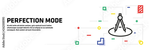 Fotografía Perfection Mode Banner Concept