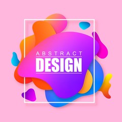 Poster - Modern vector abstract banner. Template ready for use in web or print design.