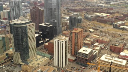 Wall Mural - City aerials Denver Colorado 4k