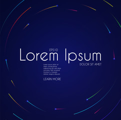 Wall Mural - minimal geometric motion design. dynamic space. abstract colorful background.