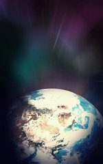 Wall Mural - the earth day backgrpund concept.texture map courtesy of nasa.