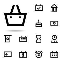 Poster - Basket icon. web icons universal set for web and mobile