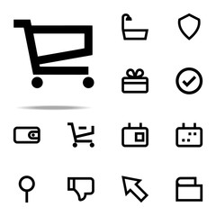 Poster - grocery shopping icon. web icons universal set for web and mobile