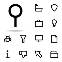 Poster - magnifier icon. web icons universal set for web and mobile