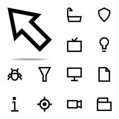 Poster - cursor icon. web icons universal set for web and mobile