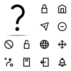 Poster - question mark icon. web icons universal set for web and mobile