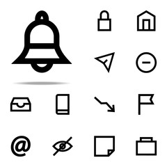 Poster - bell icon. web icons universal set for web and mobile