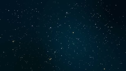 Wall Mural - night starry skies with twinkling and blinking stars seamless loop. abstract dark 3d animation with 