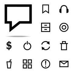 Poster - speech icon. web icons universal set for web and mobile
