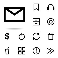 Poster - letter icon. web icons universal set for web and mobile