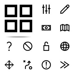 Poster - annexes icon. web icons universal set for web and mobile